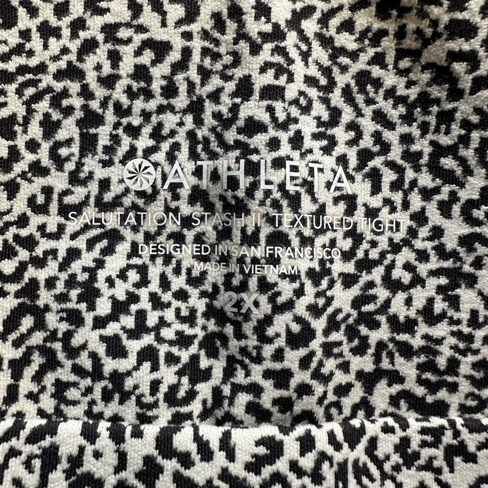 Athleta Salutation Stash Leopard Print Tights - image 5
